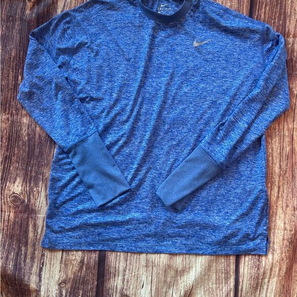 Nike Tops - Women’s Nike Running Long Sleeve Shirt Blue Size L